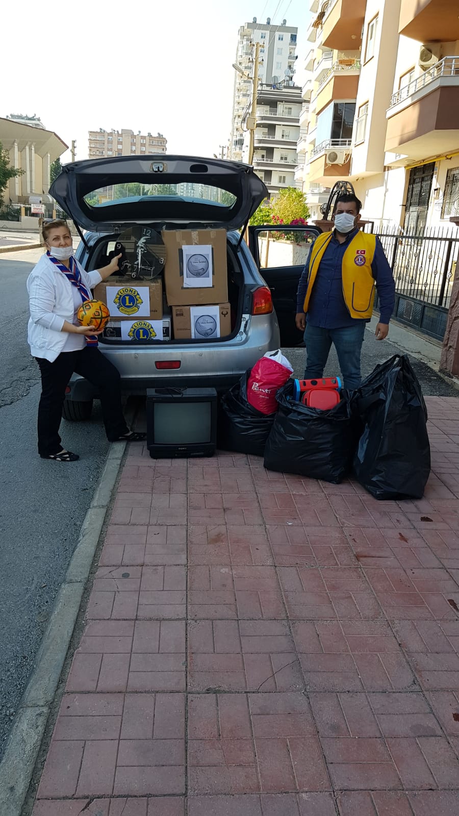 Hatay bölgesinde çıkan yangına destek