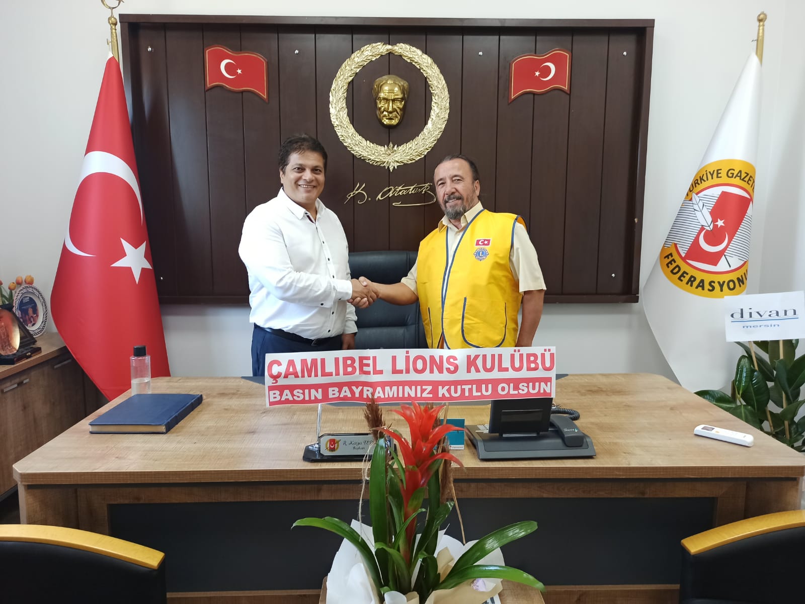 Mersin Gazeteciler Cemiyet Başkanı Ziyareti