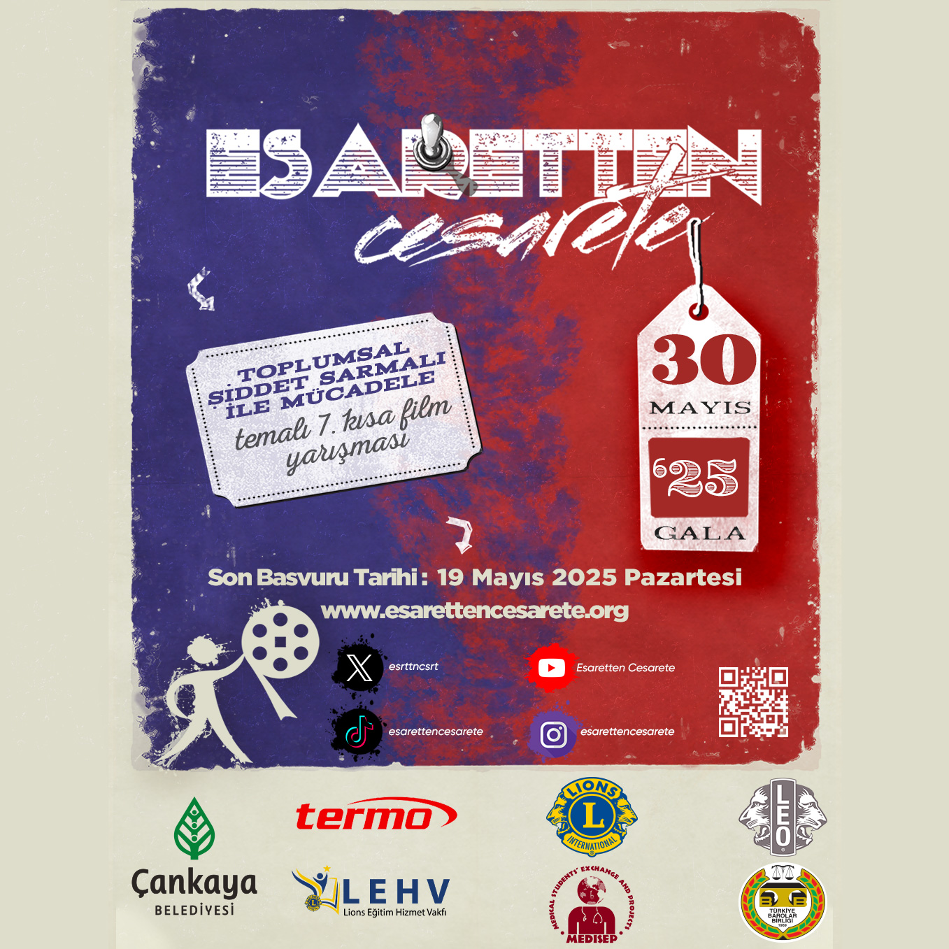 7. ESARETTEN CESARETE KISA FİLM YARIŞMASI İLE “TOPLUMSAL ŞİDDET SARMALI İLE MÜCADELE” DİYORUZ.