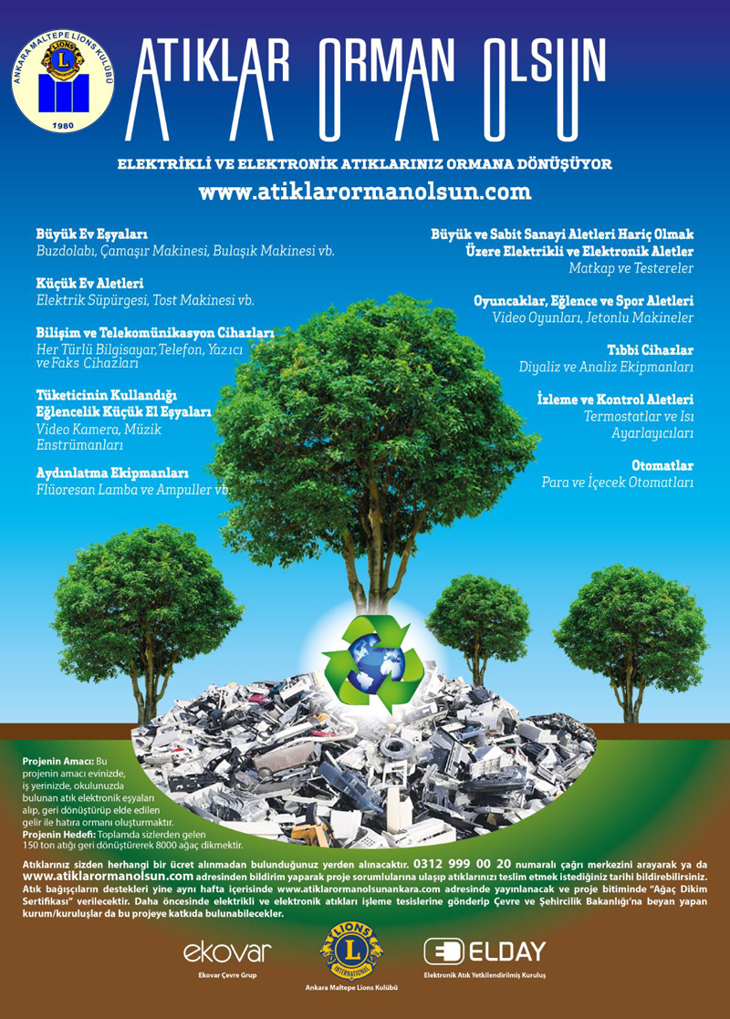 Elektronik Atıklar Ormana Dönüşecek ! 