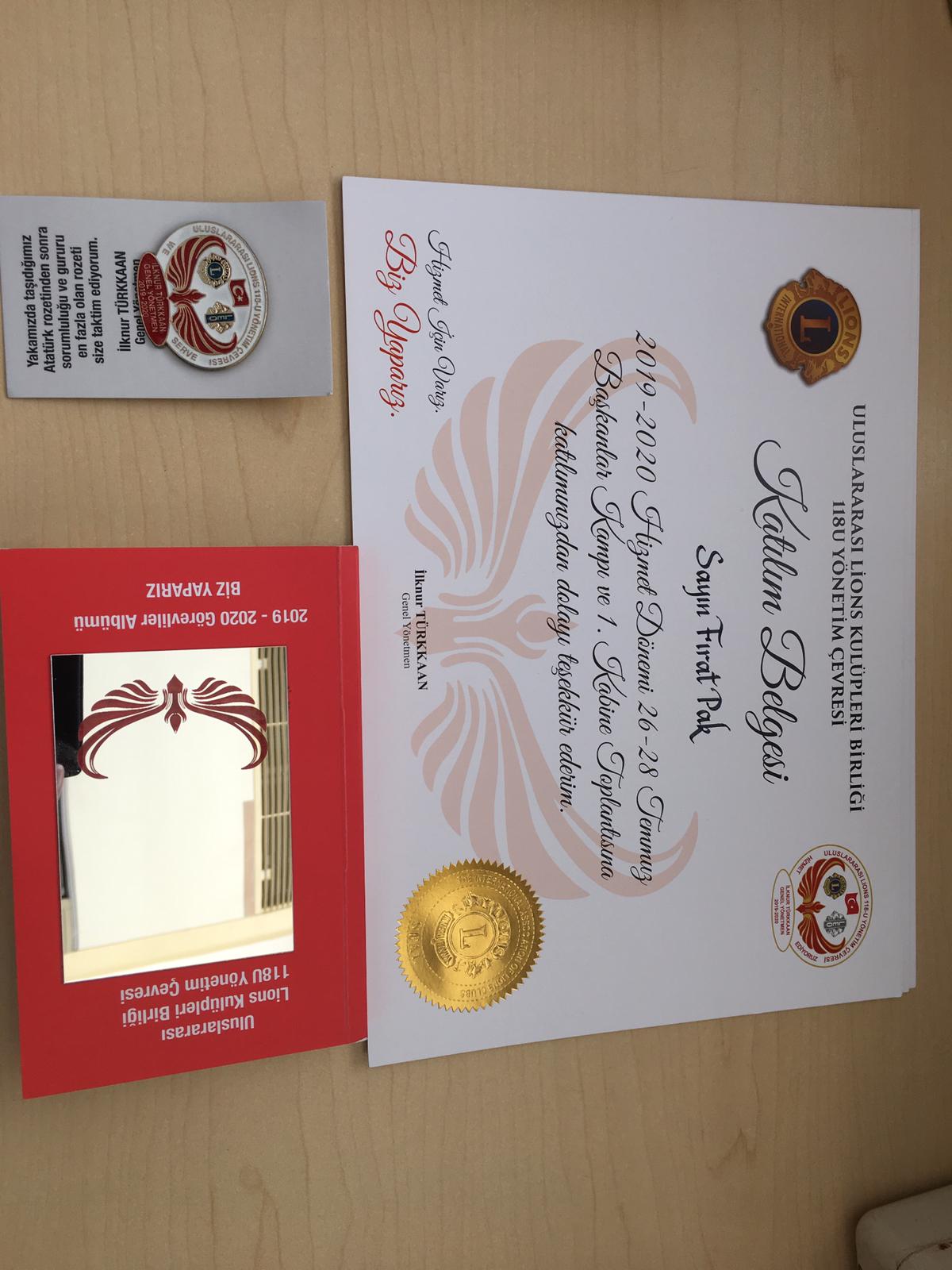 ÜRGÜP 118-U BAŞKANLAR KAMPI VE 118-U BİRİNCİ KABİNE TOPLANTISI DAVETİ