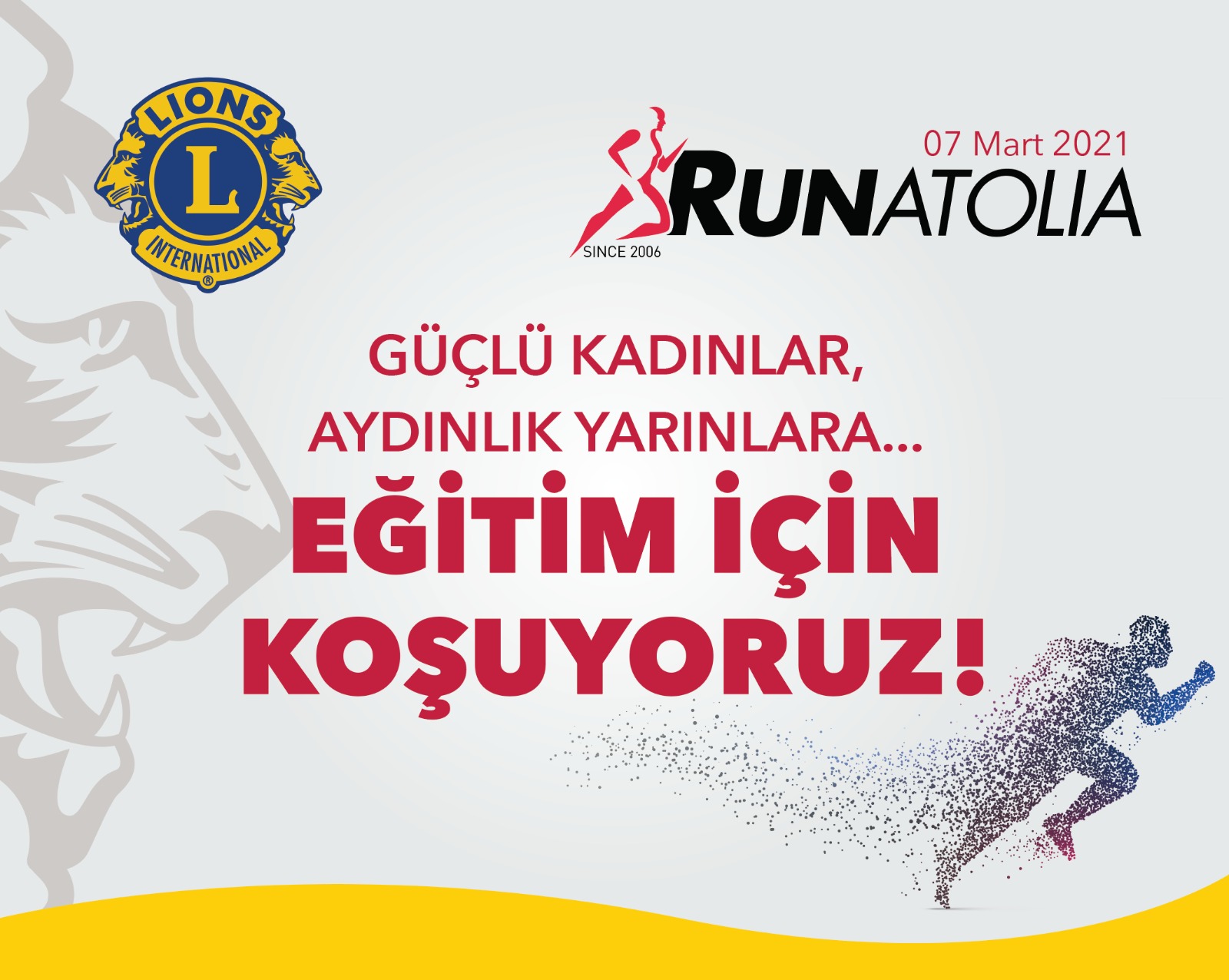 Eğitim için koşuyoruz! RunAtolia 2021