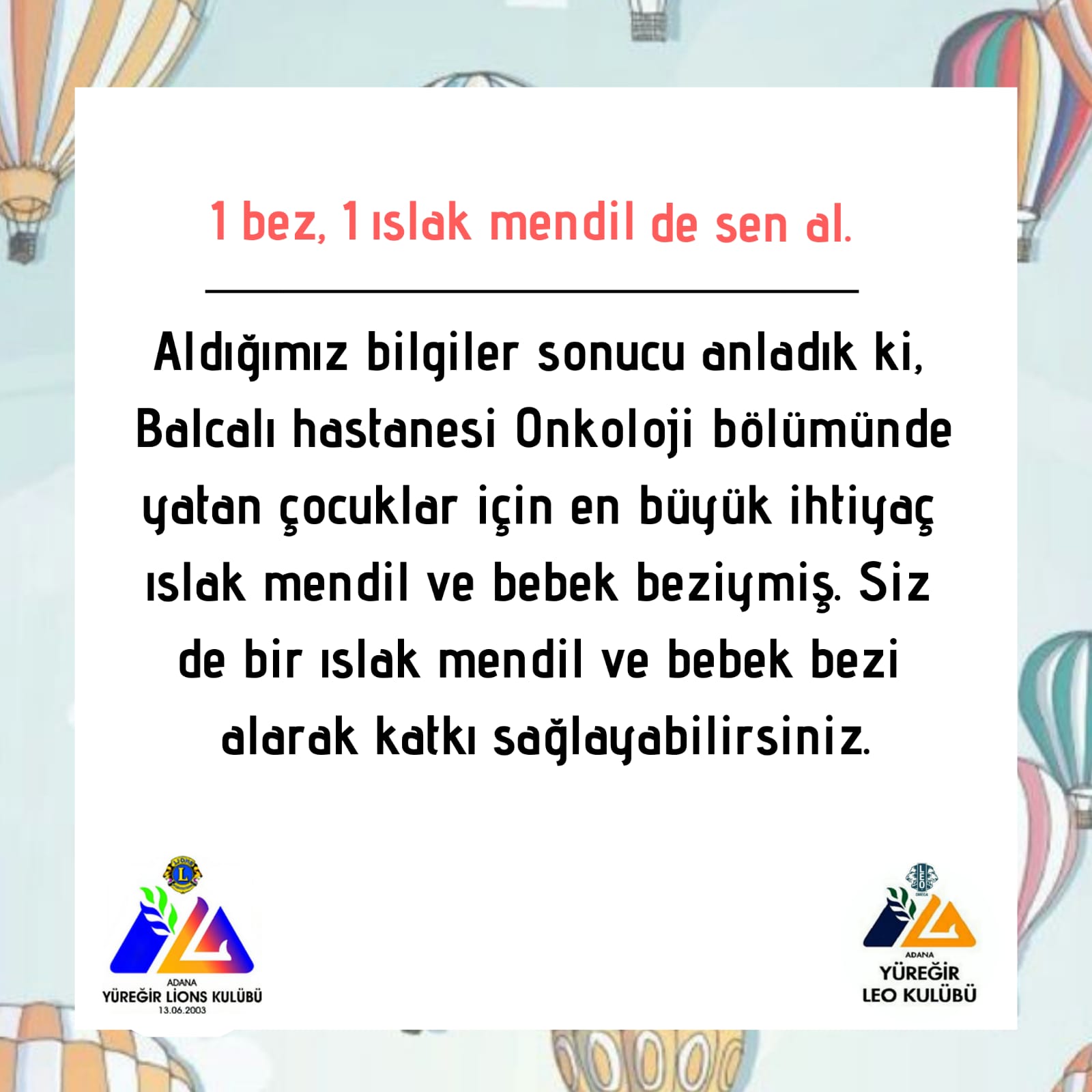 Çocuk Onkoloji Bez Yardımı