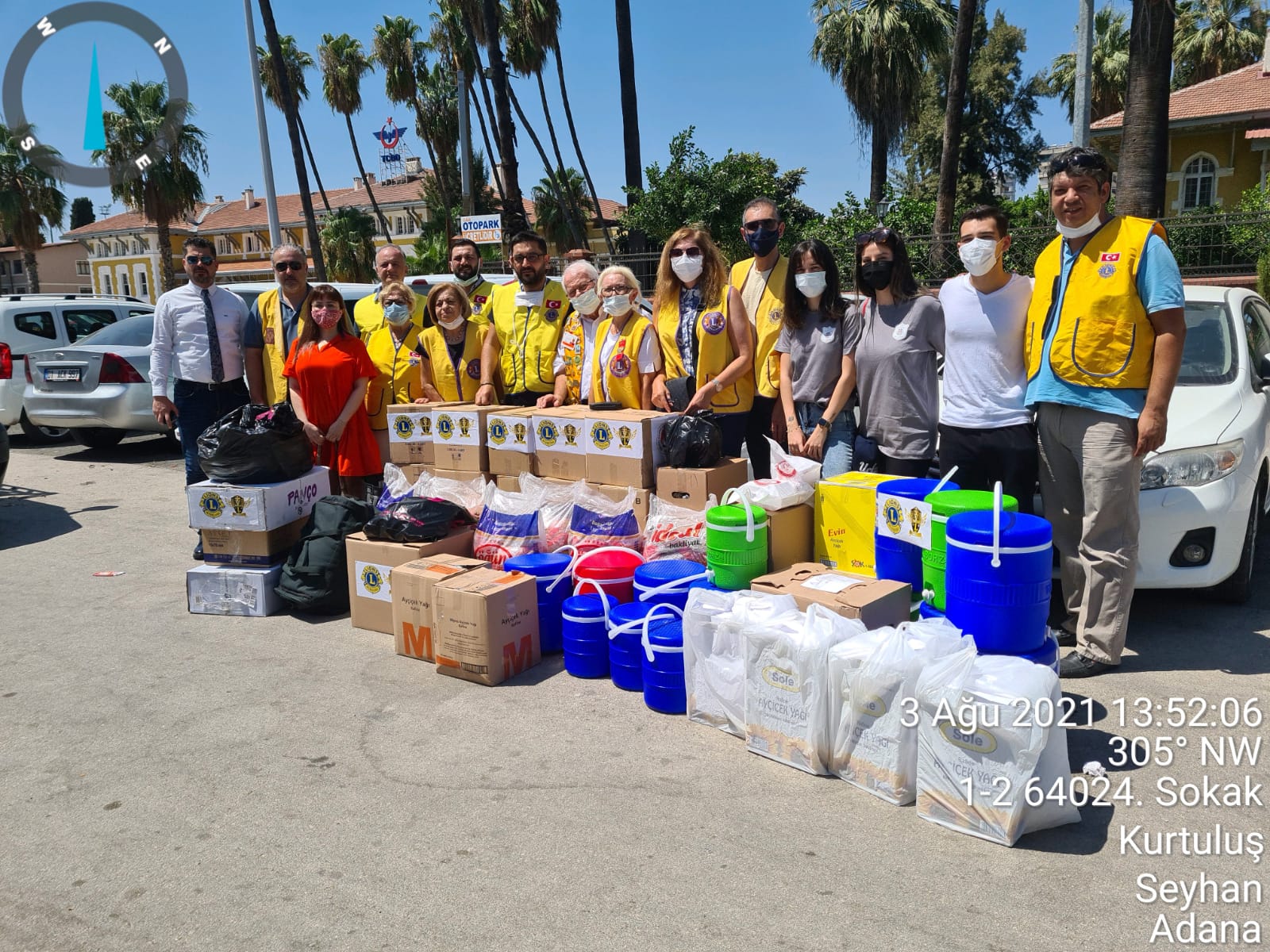 Aladağ yangınından etkilenenlere yardım etkinliği