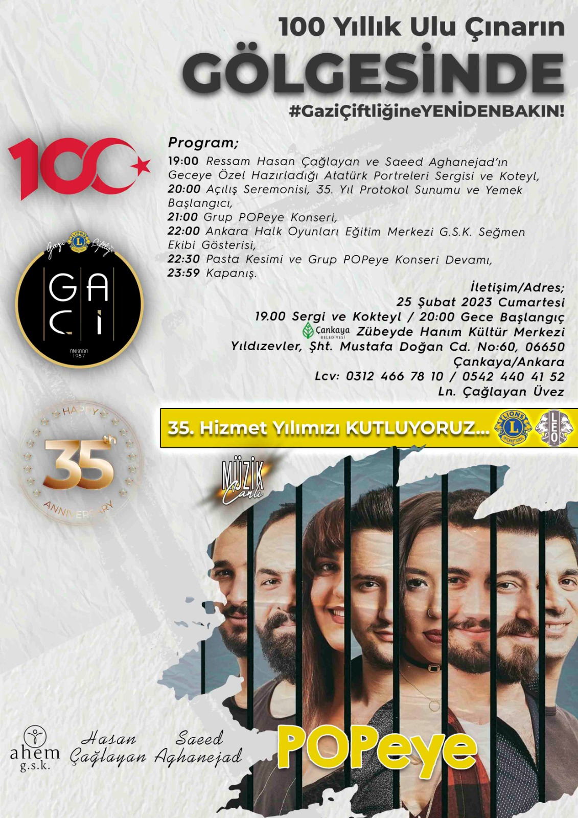 Gazi Çigtliği Lions Kulübü 35. Yıl Kutlaması