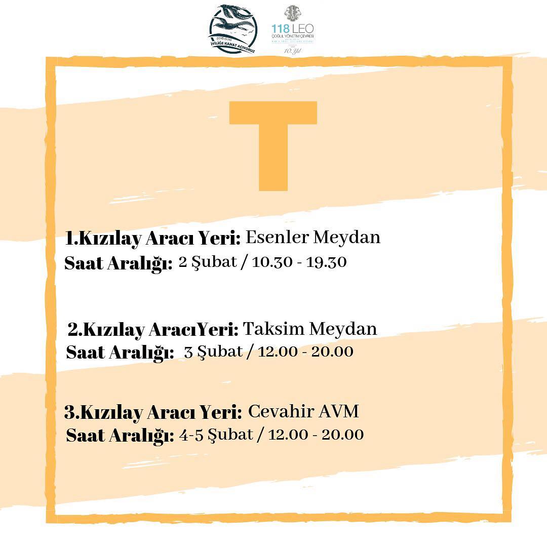 KÖK HÜCRE BAĞIŞI - 118T - İSTANBUL AVRUPA