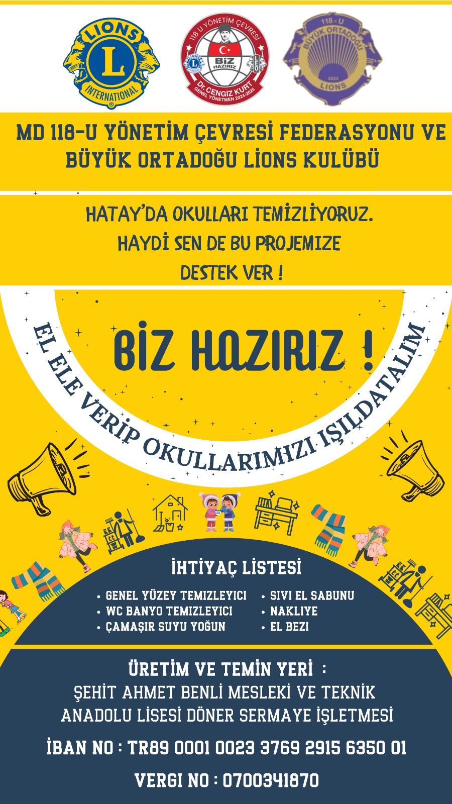 HATAY OKUL TEMİZLİK KAMPANYASI