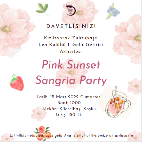 Kızıltoprak Zühtüpaşa Leo Kulübü Gelir Getirici Aktvite Duyurusu