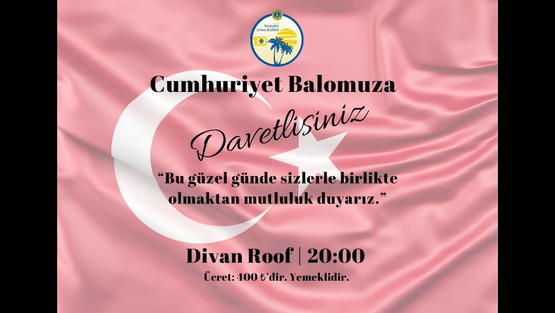 ÜYELER VE YAKINLARIMIZ İLE  CUMHURİYET BALOSUNA İŞTİRAK