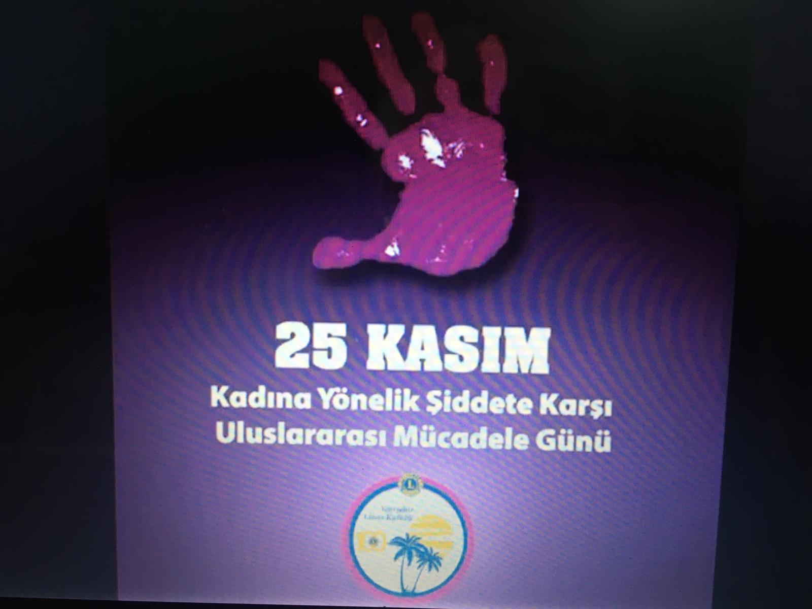 KADINA KARŞI ŞİDDET KONULU SUNUM-25 KASIM 2020