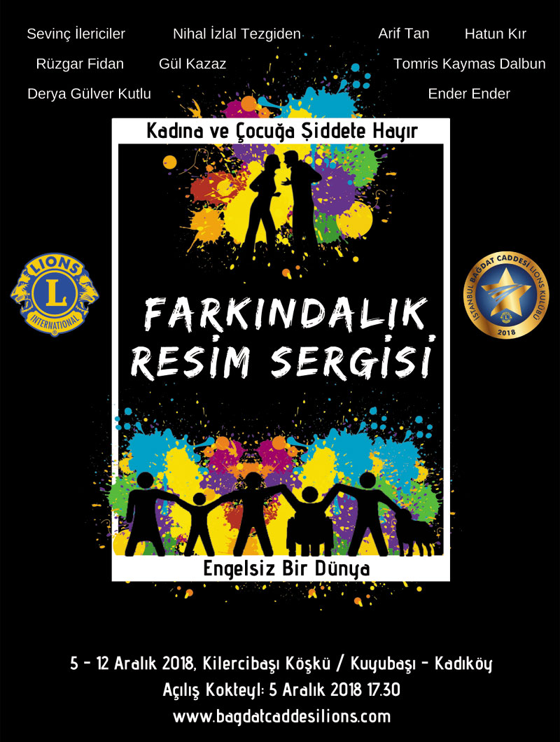 Bağdat Caddesi Lions Kulübü\'nden \"Resim Sergisi\"