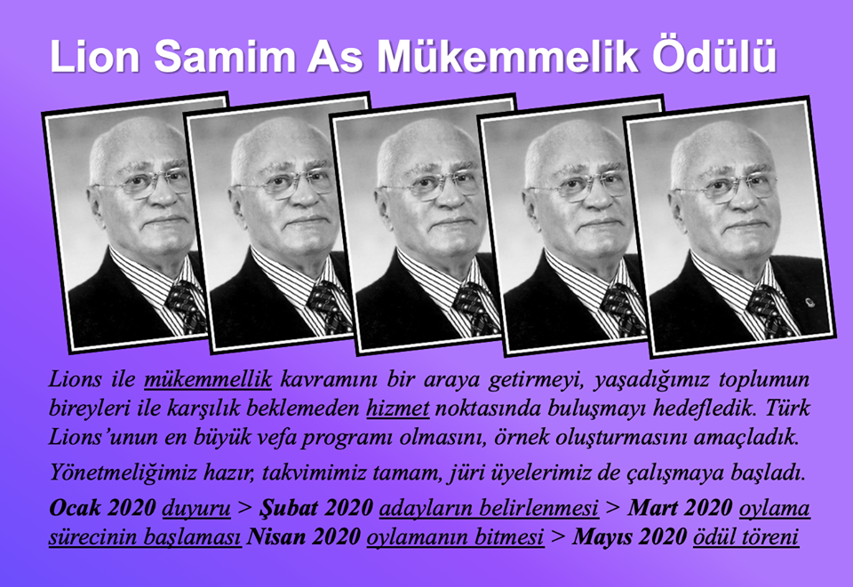 Lion Samim As Mükemmellik Ödülü için aday gösterme süresi 29 Şubat akşamı sona erecek.