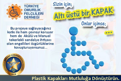 Plastik kapakları mutluluğa dönüştürün...