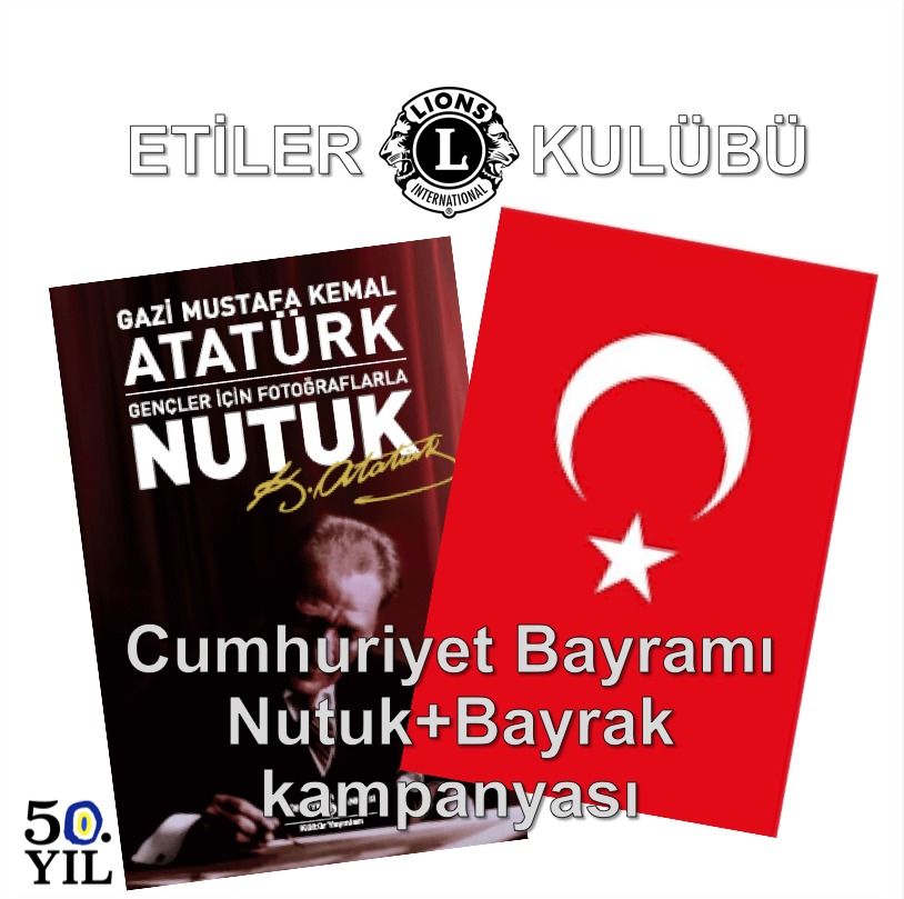 Etiler LC öğrenciler için Cumhuriyet Bayramı sebebi ile Nutuk ve bayrak kampanyası başlattı...