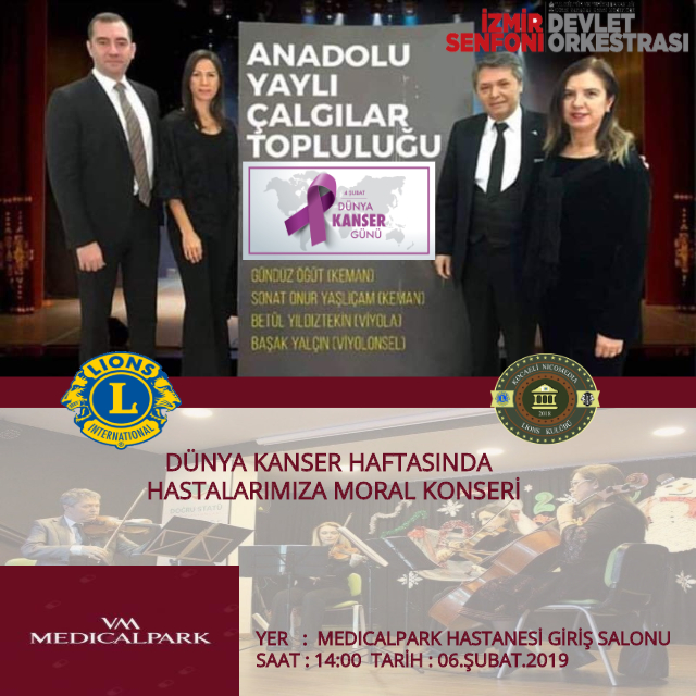 DÜNYA KANSER HAFTASINDA HASTALARIMIZA MORAL KONSERİ