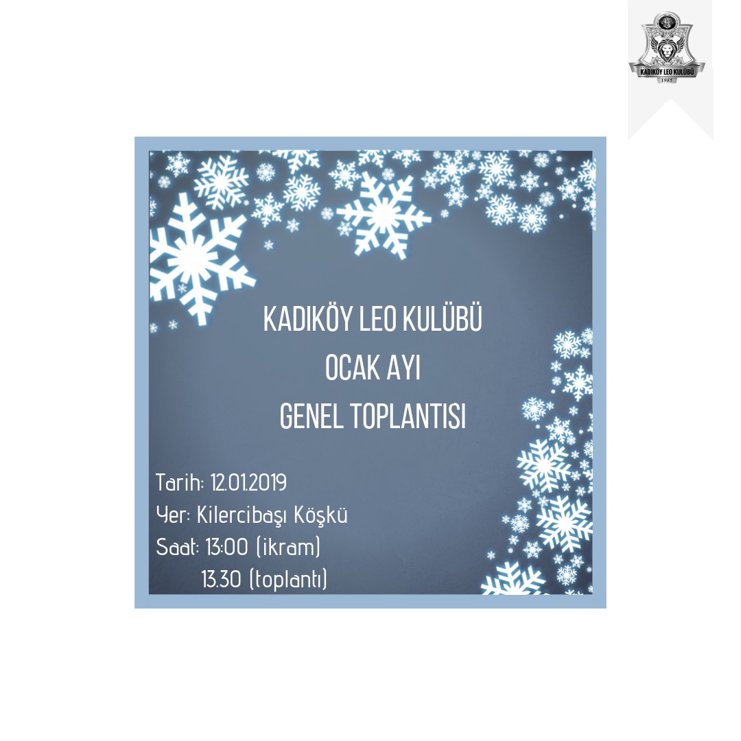 Ocak Ayı Genel Toplantısı