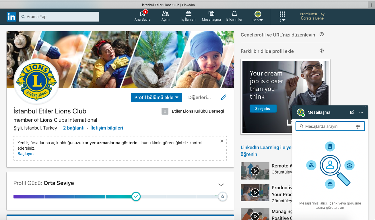 Etiler LC geleceğin dijital dünyasından LinkedIn ile daha güçlü...