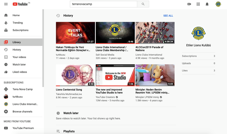 Etiler LC dijital dünyadaki yolculuğuna Youtube ile devam ediyor...