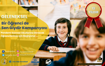 BİR ÖĞRENCİ DE SEN GİYDİR 