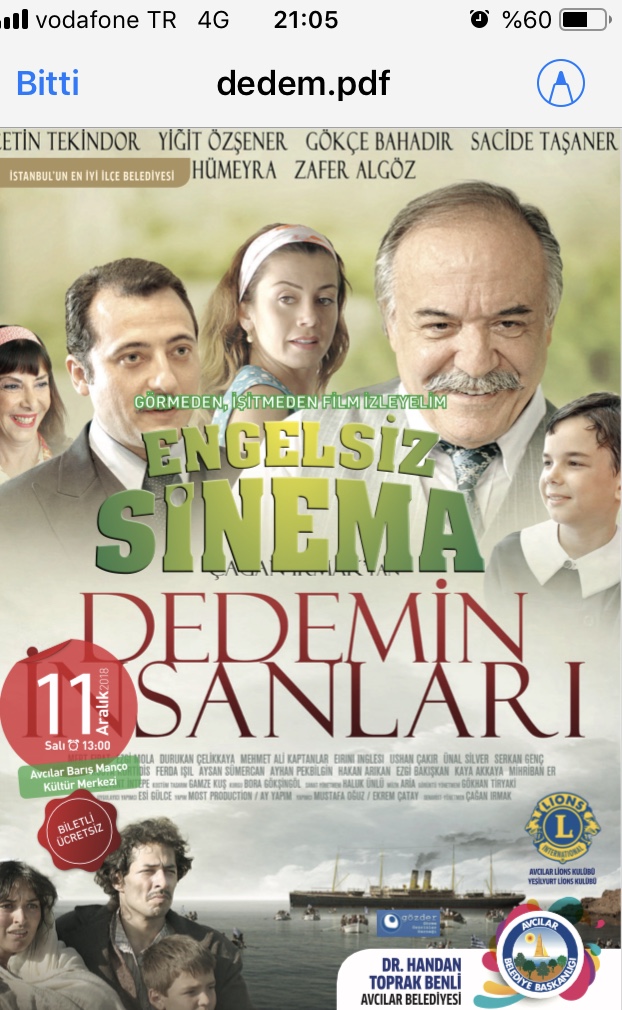 Görme ve İşitme engelliler için sinema