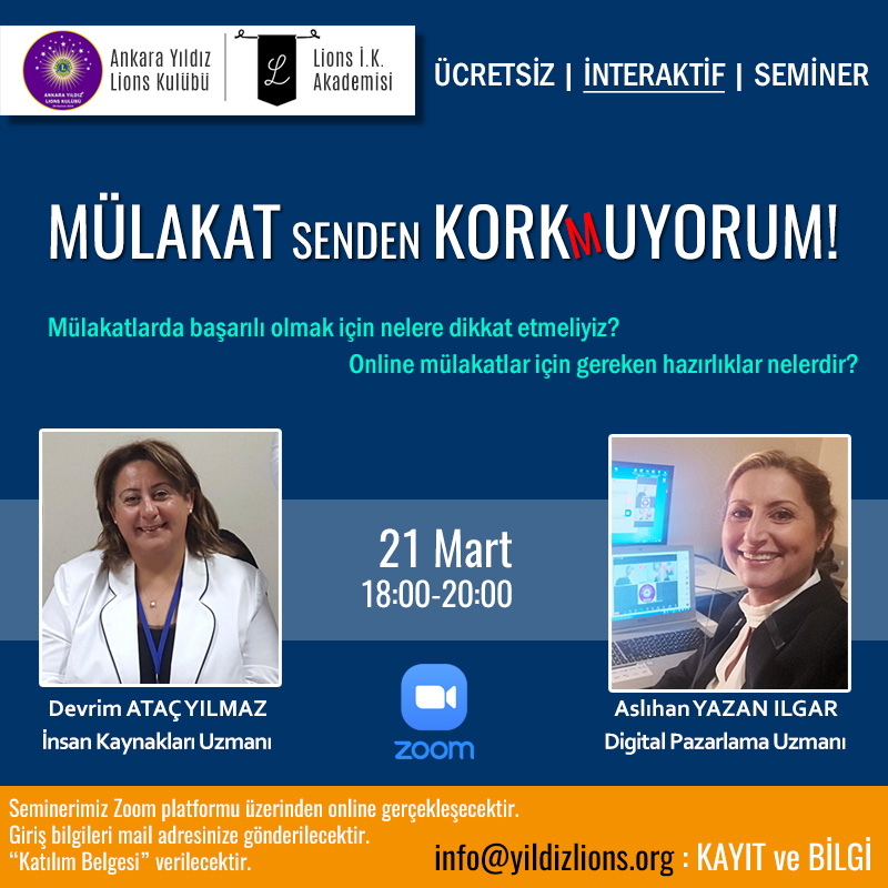 Mülakat Senden KorkMuyorum- Ücretsiz Seminer