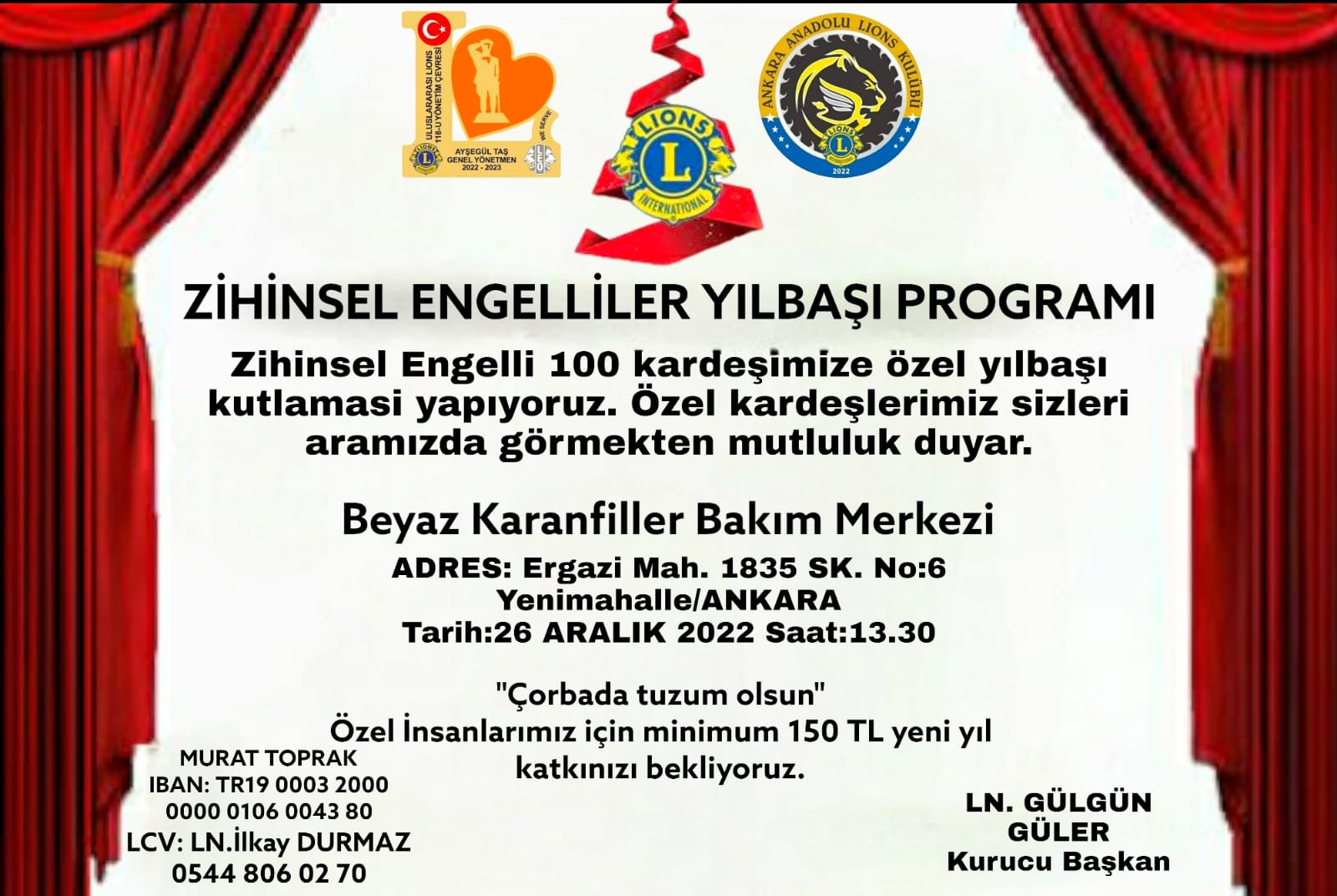 Zihinsel Engelliler İçin Yılbaşı Programı