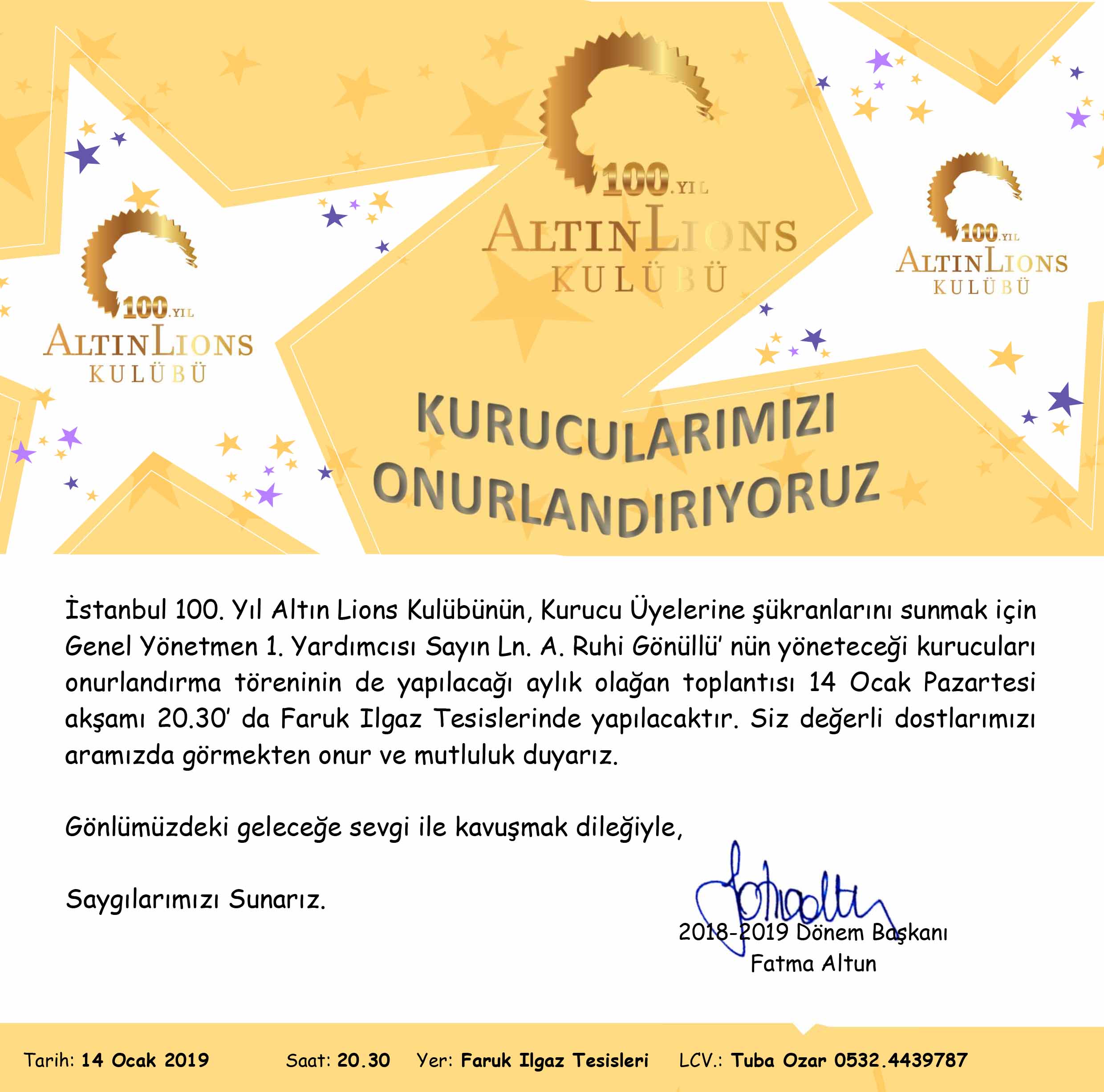 Kurucuları Onurlandırma Töreni