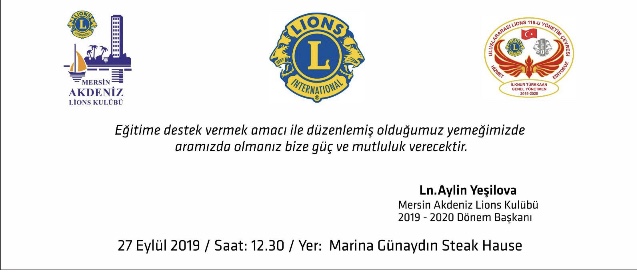 Burs öğrencilerine fon sağlama amaçlı yemek