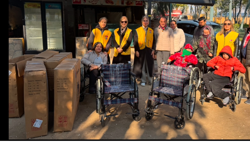 Hatay engelliler derneğine 12 adet tekerlekli sandalye desteği 