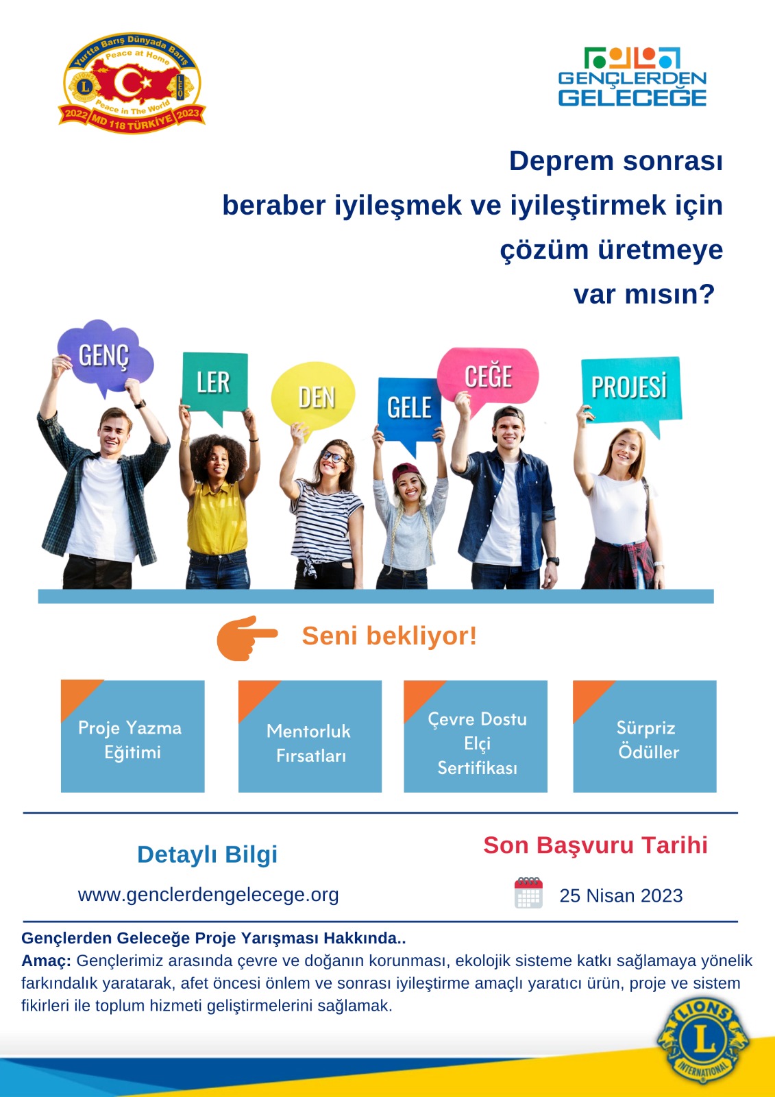 GENÇLERDEN GELECEĞE Proje Yarışması