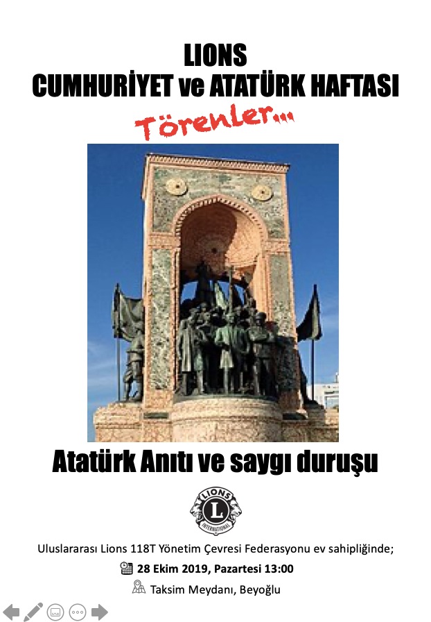 Lions Cumhuriyet ve Atatürk Haftası 