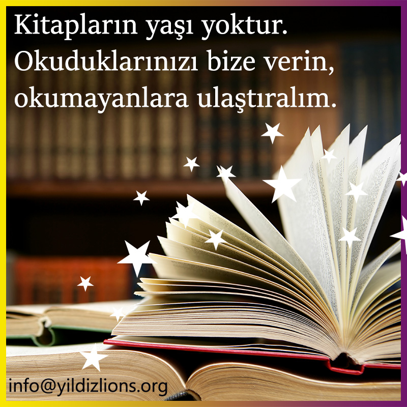 Kitaplarınızı bize verin