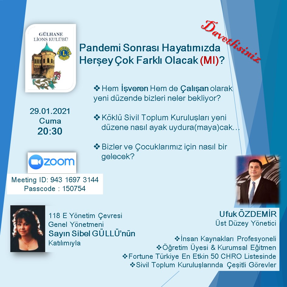 Pandemi Sonrası Hayatımızda Herşey Çok Farklı Olacak (MI)?