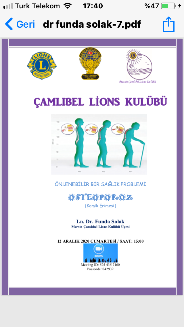 KADIN SAĞLIĞINI KORUMA  - OSTEOPOROZ