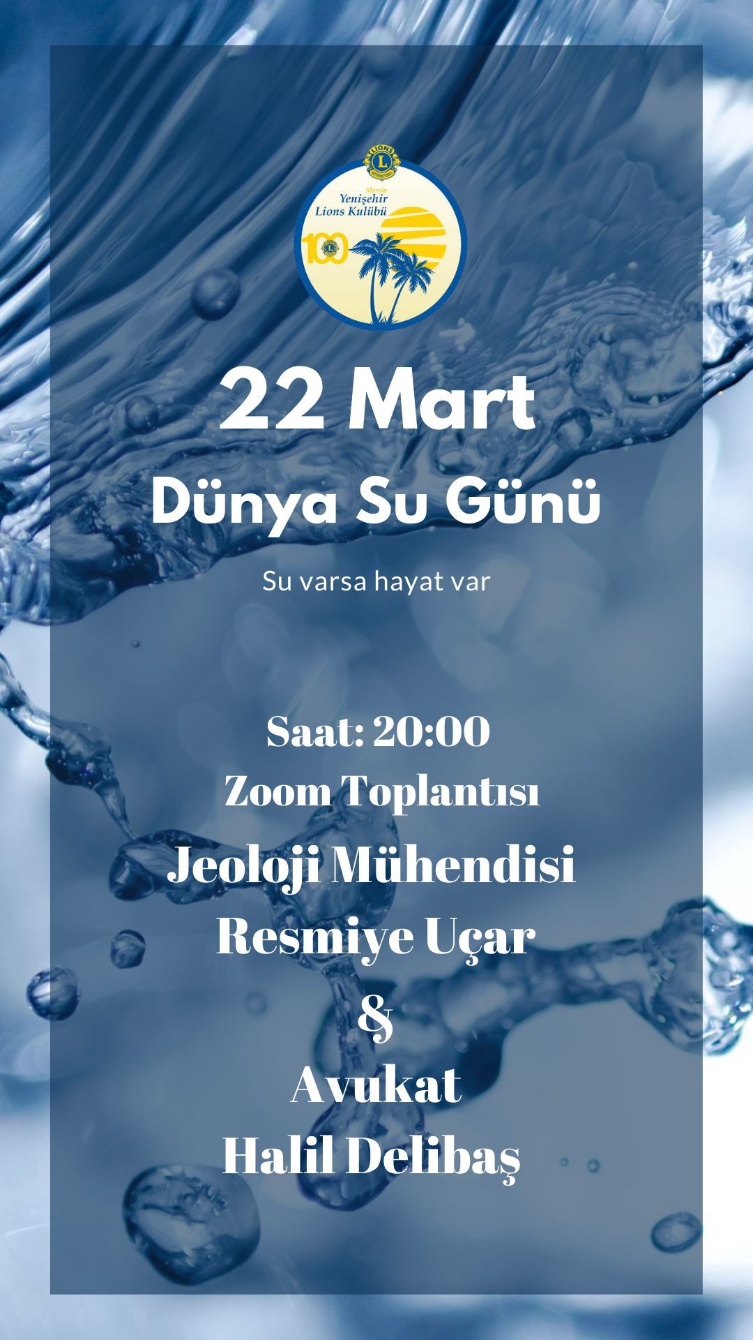 DÜNYA SU GÜNÜ KONULU ÇEVRE SUNUMU(ZOOM)