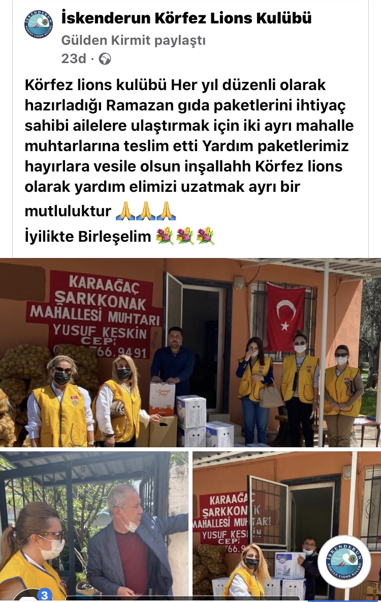 55 adet ramazan gıda paketi yardımı yapıldı 